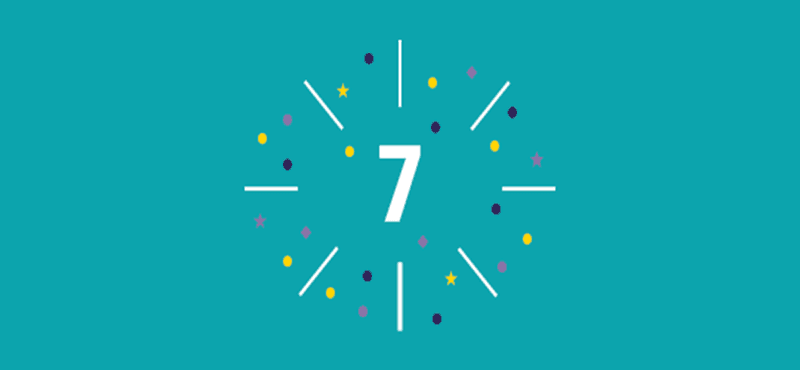 Image of the 7th birthday header